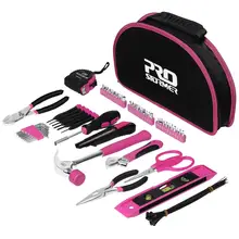 PROSTORMER 69 шт наборы ручных инструментов для дома для женщин и девочек, инструмент для ремонта дома, набор отверток, ножницы, набор с портативной сумкой для инструментов