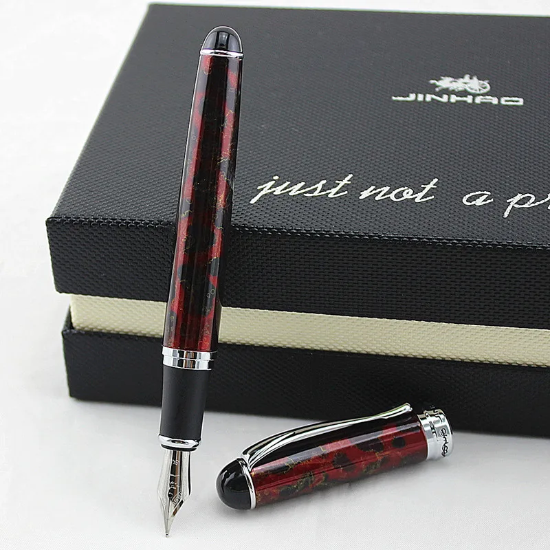 Роскошный бренд Jinhao 750 самопишущее перо полностью металлический Серебряный зажим 0,5 мм Письменные ручки Канцтовары офисный школьный принадлежности - Цвет: Y