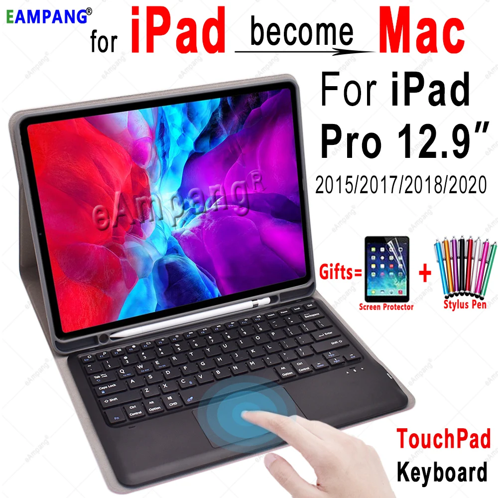 Клавиатура с сенсорной панелью для iPad Pro 12 9 чехол клавиатуры женский 1 2 3 4