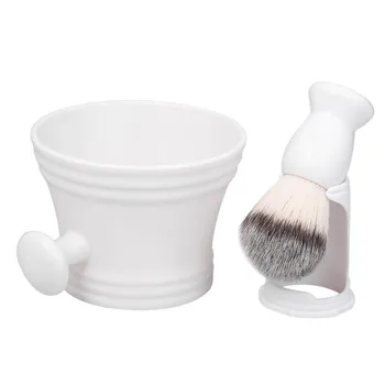 

Men Shaving Kit With Shaving Brush Holder Stand Soap Bowl Men's Wet Shaving Tools Set Portable Male Hair Beard Brush Mug