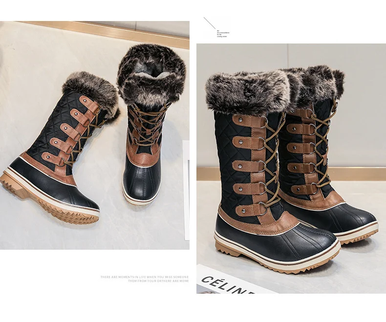 womens fur snow boots