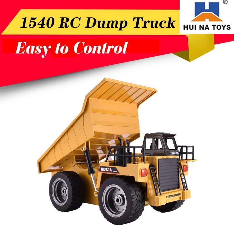 

HUINA 1540 RC Dump Truck 1/18 2.4G 6CH Easy to Control Dumpers Construction Engineering Vehicle Kid RC Model Toy