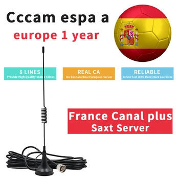 

CCCAM ESPA A Cline for 1 Year Europe 8 Lines Stable Oscam Germany France Canal Plus Spain Portugal Poland Satelite TV Decoder HD