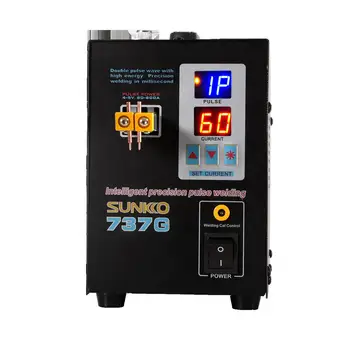 Buy SUNKKO 737G Battery Spot Welder 1.5kw Precision Pulse Spot Welder Led Light Welding Machine Used 18650 Battery Pack Spot Welders