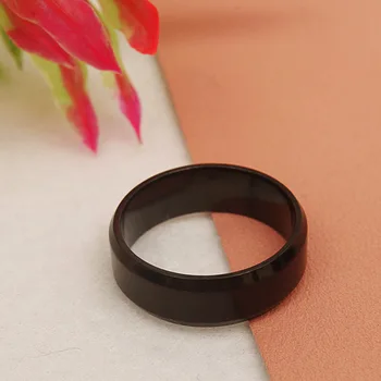 

Trend Fashion Personality Ring Titanium Steel Black Ring Ring Couple Ring