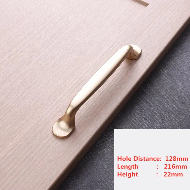 Handles Drawer Cabinet Furniture Kitchen Handles for Cabinet Knob Door Drawer Furniture Kitchen Pearl Golden Simplicity Hardware A2-128