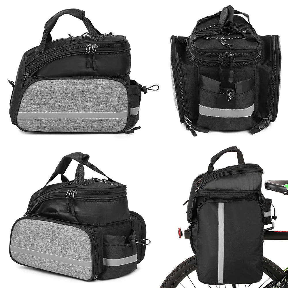 Bike Waterproof Seat Pannier Pack Dog Carrier Bag Luggage Outdoor 25L Bicycle Pannier Bag Rear Rack Trunk Bag With Rain Cover