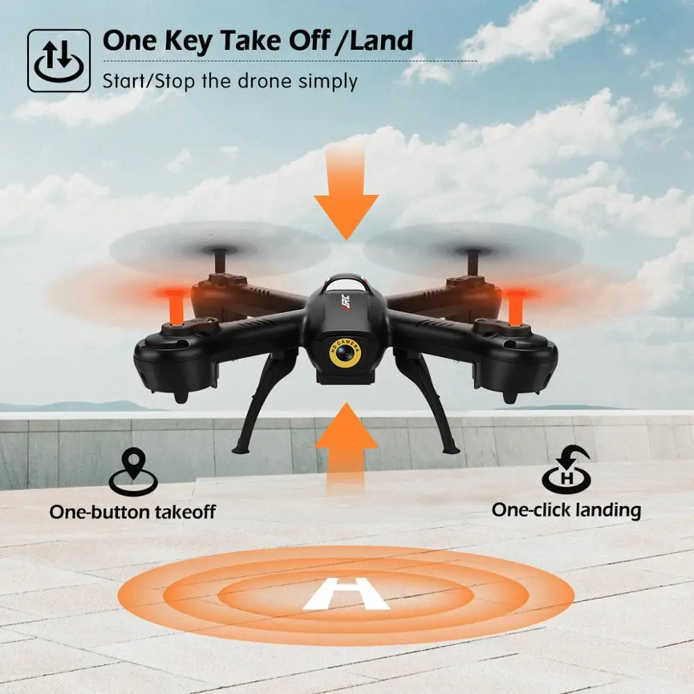 JJRC H72 RC Квадрокоптер камера Дрон 720P Wi-Fi FPV с высоким удержанием Безголовый режим один ключ возврат Дрон вертолет для детей стабильный полет