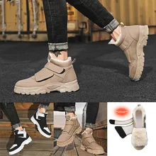 Мужские ботинки Martin; ботильоны; модная уличная зимняя обувь на шнуровке на низком каблуке с флисовой подкладкой; XR-Лидер продаж