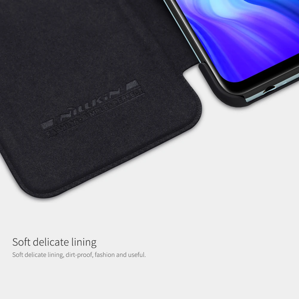 Для Xiaomi Redmi Note 9 Pro Max чехол откидная крышка Оригинальный Nillkin Qin Кожа Книга Note9 9s