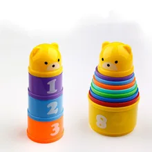 8 обучающие игрушки для малышей, 6 месяцев+ цифры, буквы, фолидид пирамида из чашек, башня для детей, раннее развитие