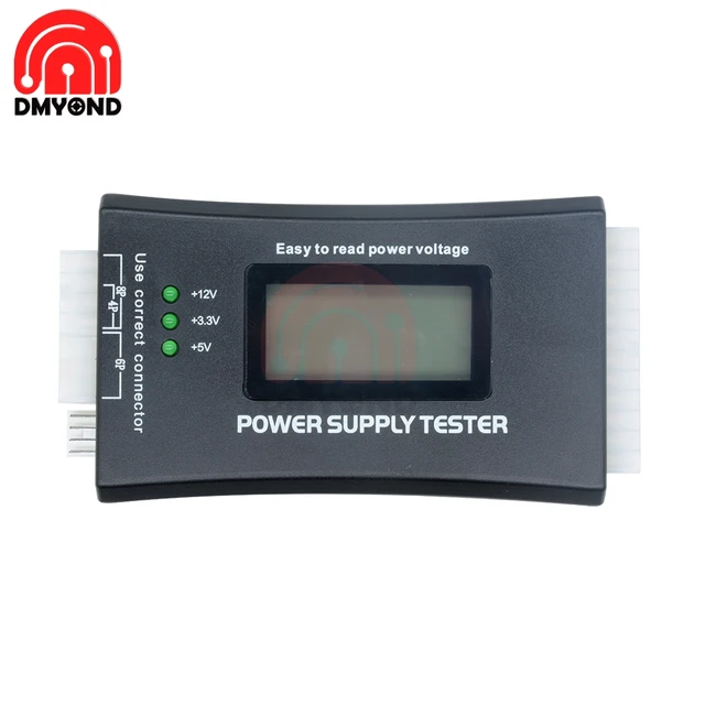 Tester Per Alimentatori ATX Con Display LCD – Modello #H816, Sm-pc