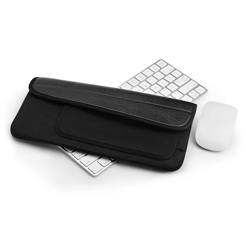 

Protective Cover Storage Bag PU Leather For Apple Keyboard Waterproof Carrying Mouse Anti Scratch Dust Proof Pouch Portable