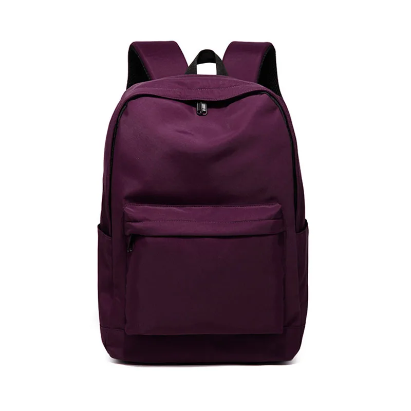 

Backpacks 2020 Spring School Bag Canvas Pretty Style Simple Multicolor Yellow Black Red Gray Solid Waterproof Escolar Rucksack