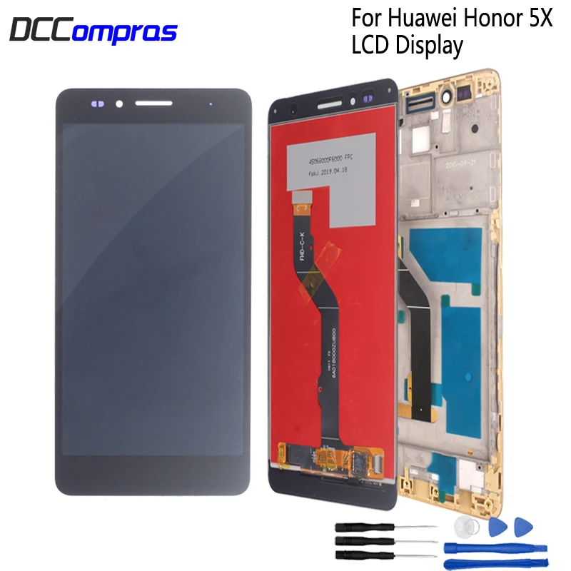 5 дюймов для Huawei Honor 5X ЖК-дисплей сенсорный экран дигитайзер сборка Замена GR5 KIW-L21