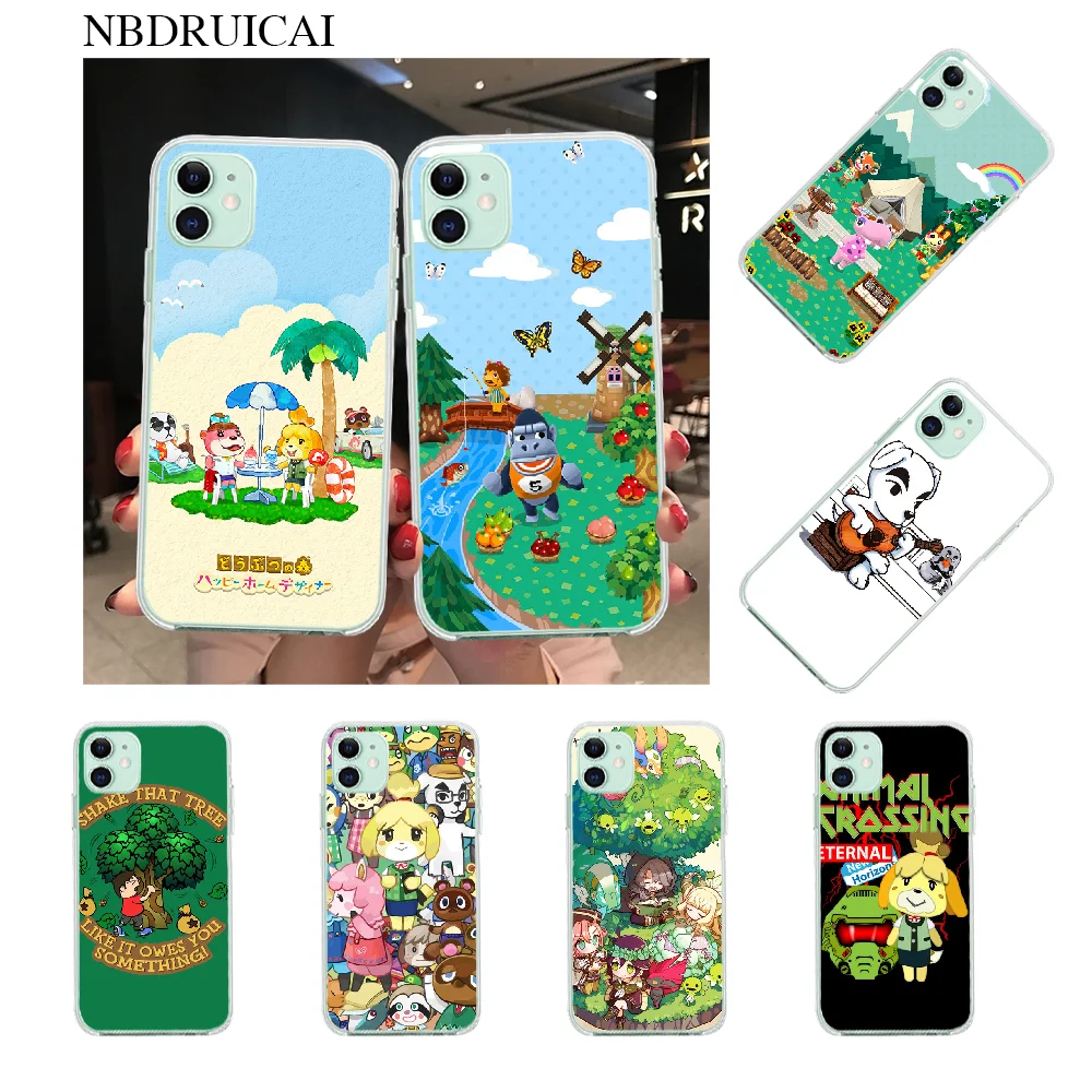 NBDRUICAI Animal Crossing Coque Shell Phone Case for iPhone 11 pro XS MAX 8 7 6 6S Plus X 5S SE XR cover | Мобильные телефоны и