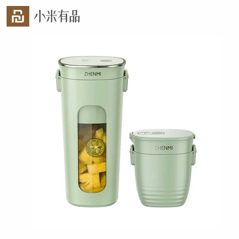 Youpin ZHENMI Mini Wireless Vacuum Portable Juicer Cup 28s Blender USB Charging Preservation 4 Leaf Steel Knife | Электроника