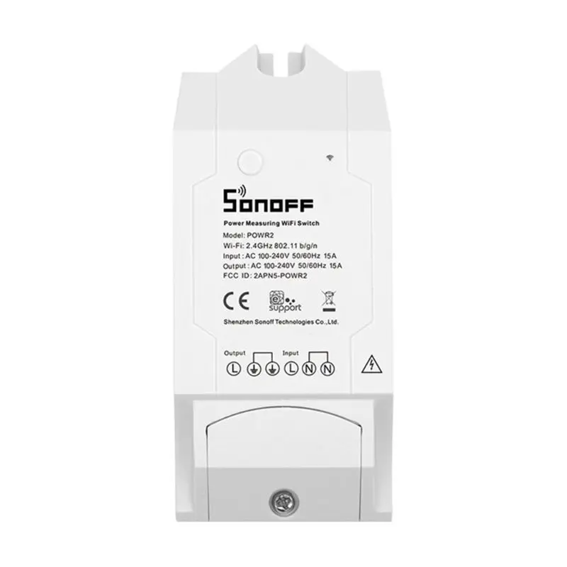 

SONOFF POW R2 15A 3500W Wifi Switch Controller Real Time Power Consumption Monitor Measurement For Smart Home Automation X4YD