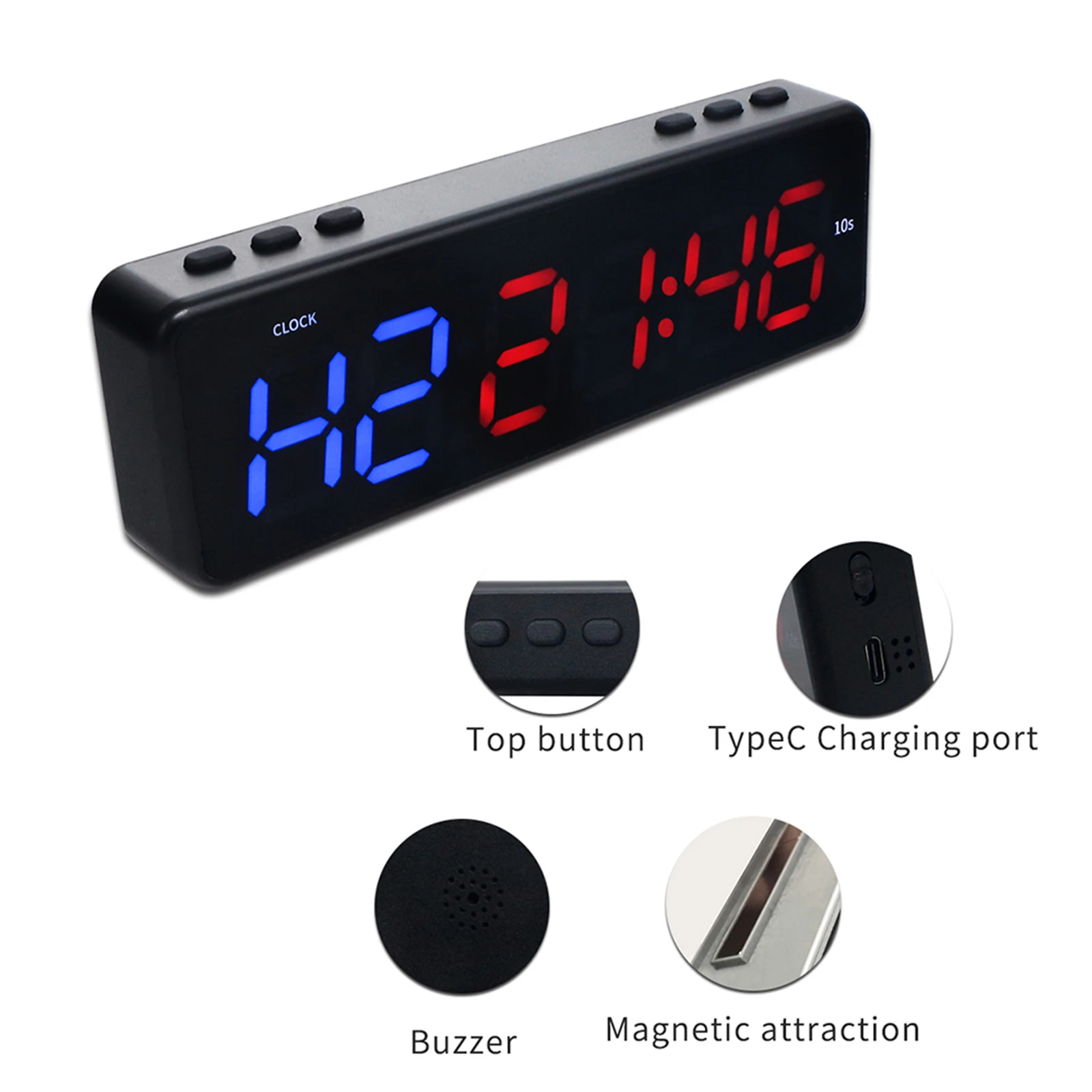 Fitness Timer Interval Timer with Bluetooth APP Control Gym