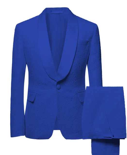 Tpsaade шаль воротник 2 шт. Slim Fit белый костюм мужской пиджак жениха смокинги для свадебного платья вечерний блейзер(Блейзер+ брюки+ галстук
