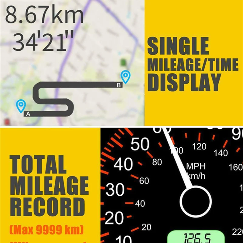 Универсальный gps-скоростной измеритель HUD цифровой дисплей км/ч ДАЛЬНОБОЙНЫЙ набор сигнализации