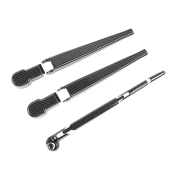 

Black Windshield Wiper Cover 8pcs Car Accessory Replacement Carbon Fiber