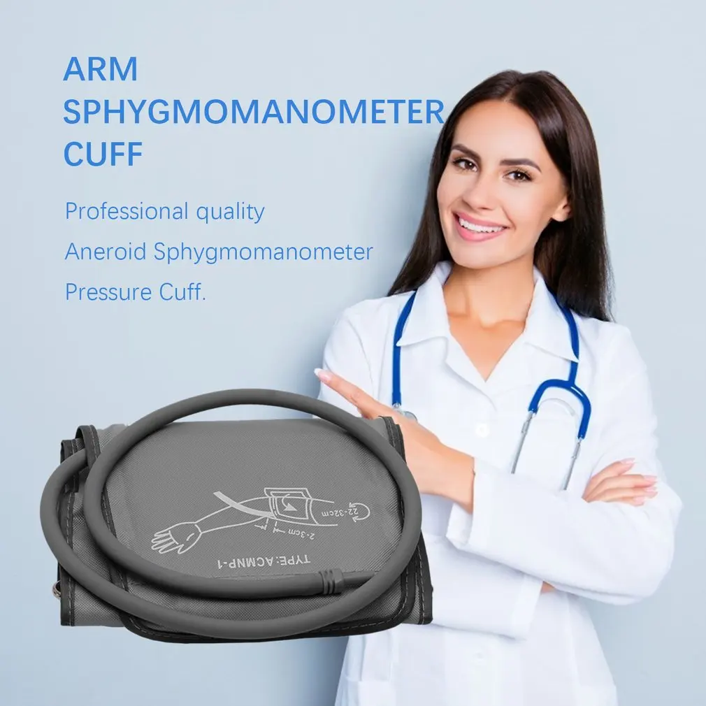 Comfortable 22-32 CM Adult Arm Cuff Belt Digital Monitor Portable Single Tube Tonometer Cuff For Sphygmomanometer Pressure Gauge