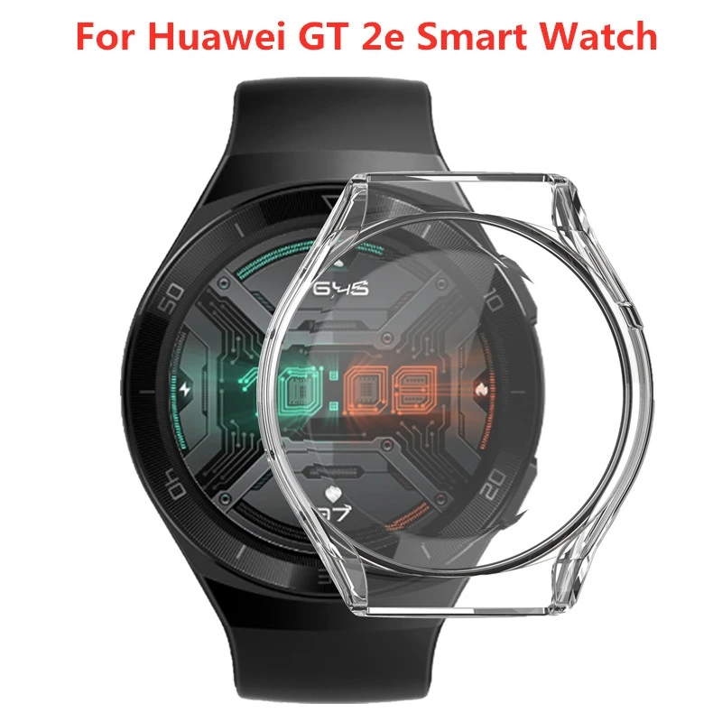 

Case for Huawei Watch GT2e Clear TPU Screen case smart watch Electroplated plated protective shellcase on huawei gt2e Cover Case