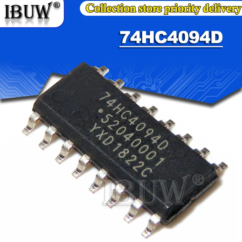 10 шт. SN74HC4094D SOP16 74HC4094D лапками углублением SOP-16 74HC4094 стандартного режима работы |