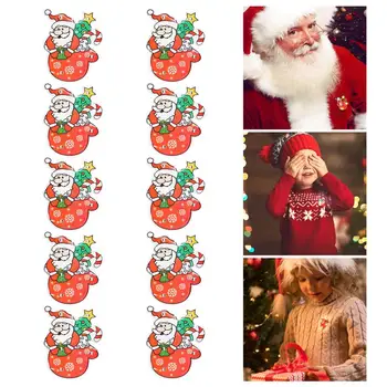 

Amosfun 10PCS Christmas LED Brooch Pins Luminous Glowing Badge Clips Party Favors Holiday Birthday Gifts for Kids