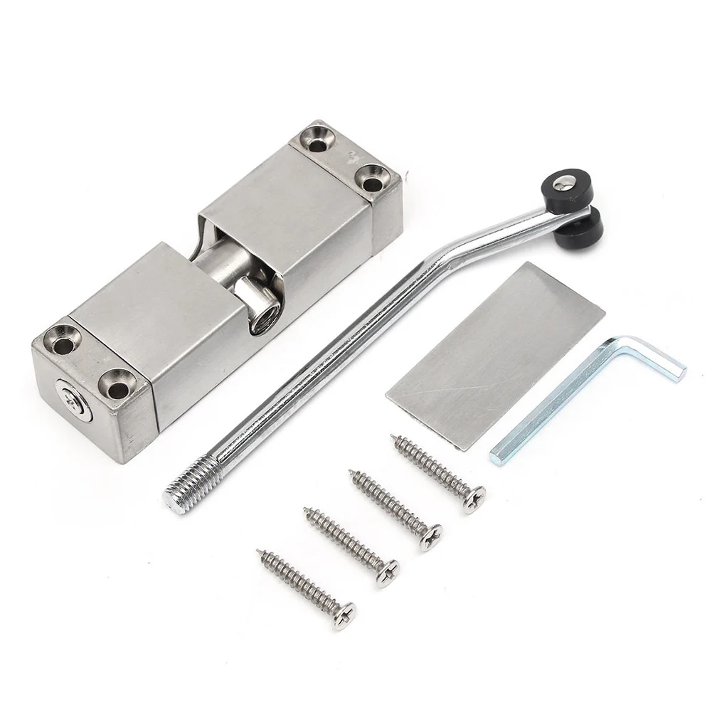 

Stainless Steel Security Locks Automatic Surface Mounted Home Spring Door Closer Closing Adjustable Simple