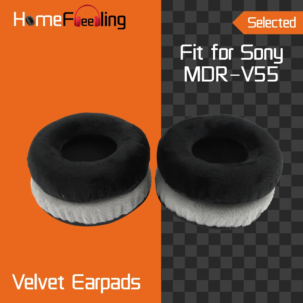 Homefeeling Earpads for Sony MDR V55 Headphones Earpad Cushions Covers Velvet Ear Pad Replacement