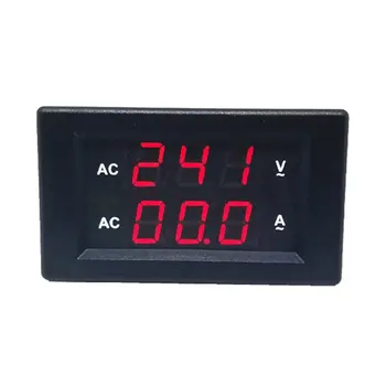 

50A AC Digital Dual LED Display Voltmeter Ammeter Amp Volt Voltage Current Meter Tester High Precision
