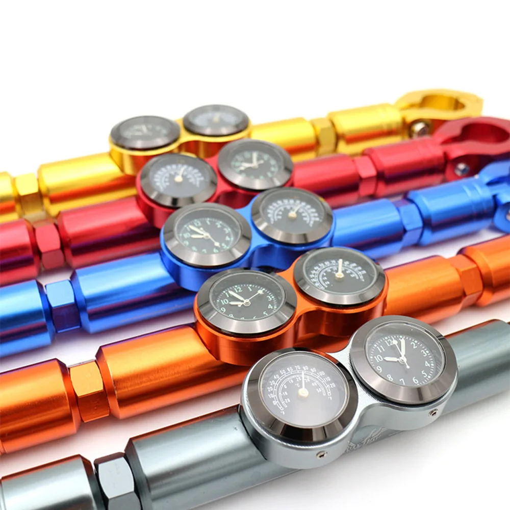 Универсальный руль для мотоцикла, руль для мотоцикла, ручка для балансировки, усиленная перекладина, руль с измерителем времени, термометр, Новинка