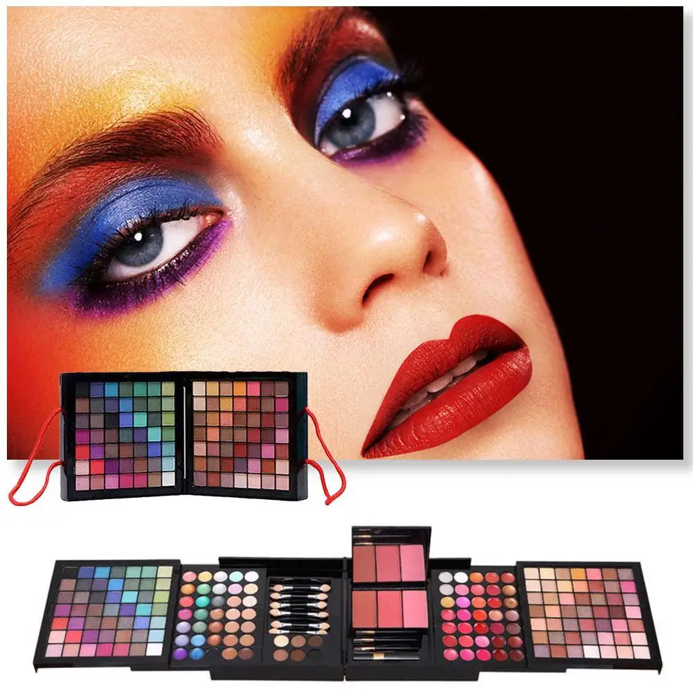 

177 Color Eyeshadow Pallete Set Shimmer Professional Lip Gloss Collection Makeup Kit Matte Eye Shadow Foundation Make Up Palette