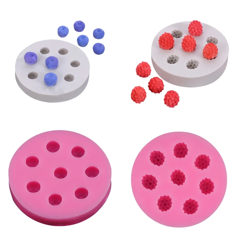 

3D Blueberry Raspberry Silicone Cake Mold DIY Cake Decorating Tools Soap Mold Chocolate Pastry Tool Kitchen Tools