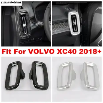 

Front Side Air Conditioning AC Vent Outlet Cover Trim For VOLVO XC40 2018 2019 2020 ABS Carbon Fiber / Matte Interior Refit Kit