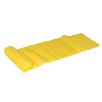

Yellow 1.5m Yoga Pilates Rubber Stretch Resistance Exercise Fitness Band