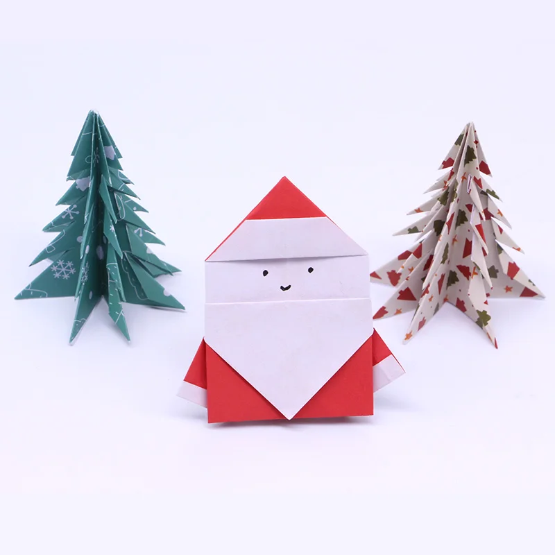 15X15 см разноцветная Рождественская бумага крафт бумага для складывания оригами Санта Клаус сосна узорная бумага s DIY подарок для детей