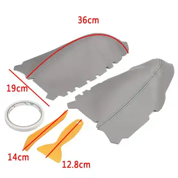 

Pair Microfiber Leather Front Door Panels Armrest Covers For Honda for Pilot 2009 2010 2011 2012 2013 Car styling Interior Parts