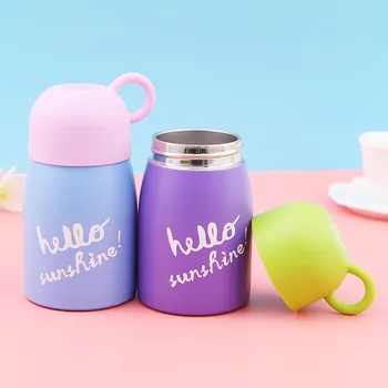 

300ML Mini Cute Coffee Vacuum Flasks Thermos Stainless Steel Travel Drink Water Bottle Thermoses Cups and Mugs for Kids Bottle