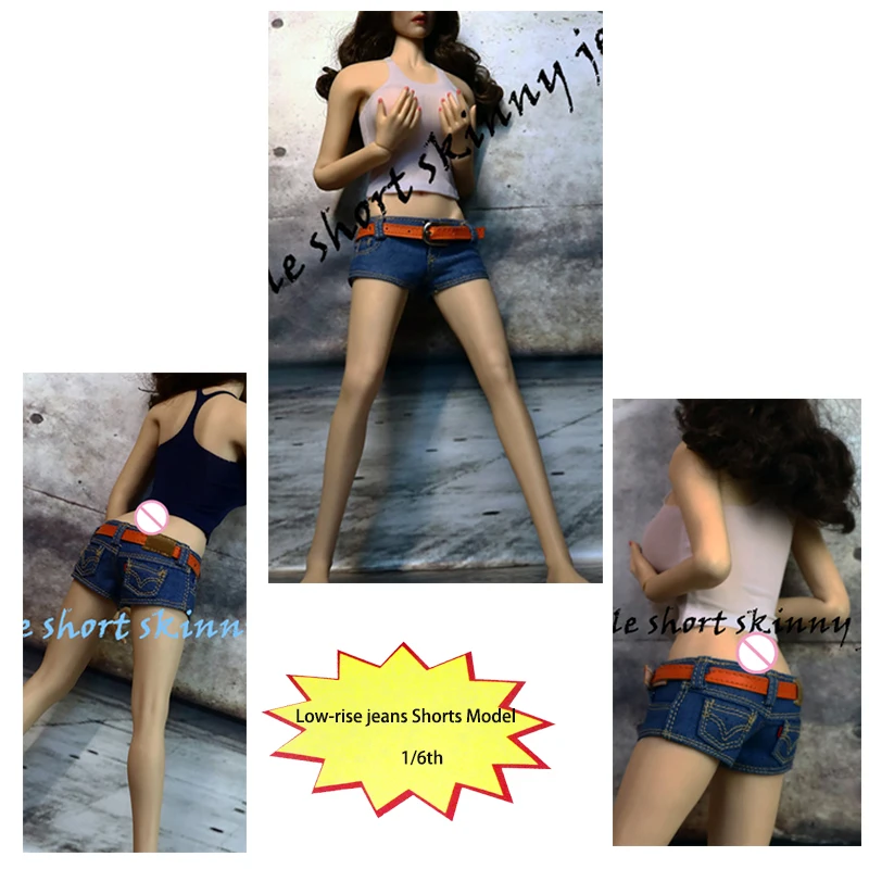 1/6 масштабная одежда аксессуары для экшн фигуры ультратонкие джинсы с низкой