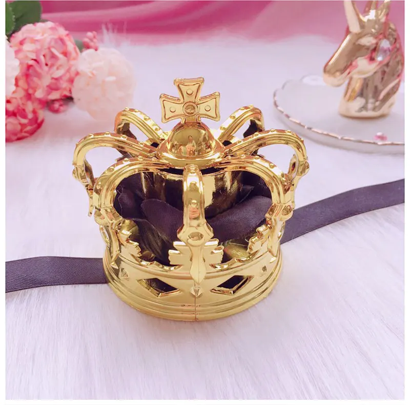 Crown-Gold-F Лолита британская императорская корона на голову заколка Роза Корона повязка на голову принцесса заколка для волос аксессуары для маскарада на Хеллоуин - Цвет: Crown-Gold-F