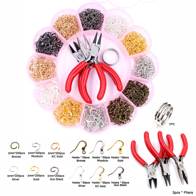 Set Box 3 4 5 6 7 8 10mm 8 Colors Open Jump Rings Split Rings Link Loop For DIY Jewelry Making Findings Connector