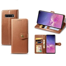 Кожаный чехол-книжка чехол для samsung S8 S9 S10 плюс S10E Note 8 9 10 Pro J3 J5 J7 J2 J4 J6 Prime A50 A70 A90 5G чехол-книжка с бумажником чехол