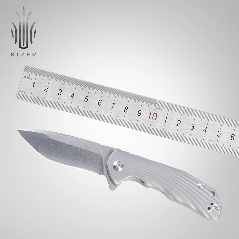 Kizer мини складной охотничий нож титановый нож с ручкой для кемпинга охоты