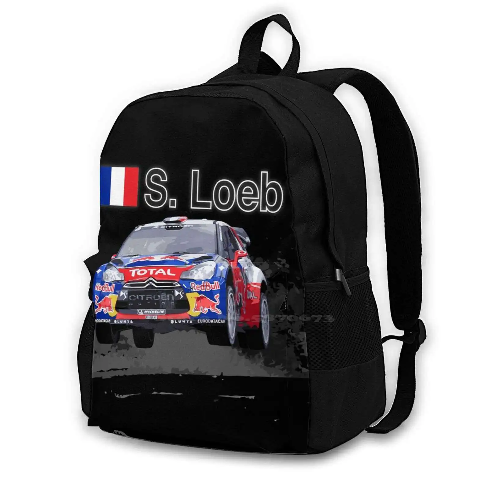Wrc Car S. Loeb Jump Teen College Student Zaino Borse Da Viaggio Per Laptop Sti Wrx Wrx Sti Sportscar Evo Rally
