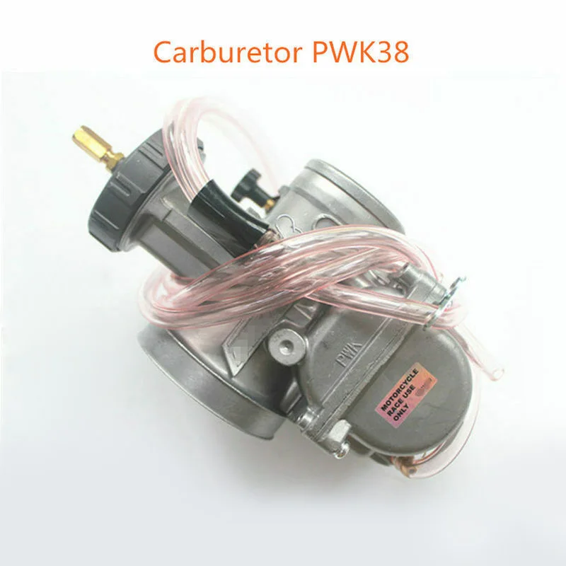 Карбюратор PWK 38 Air Striker CR250 KX250 RM250 хром полуплоский D Дроссельный Клапан подходит для Keihin Honda Kawasaki мотоциклетные запчасти