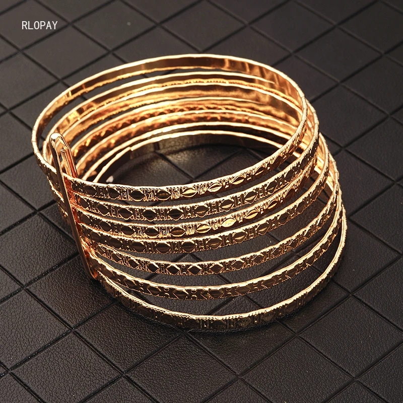New Fashion Bracelet Set Gold Ladies Hand Bangles French Designer Bracelets for Women Luxury Cuff |