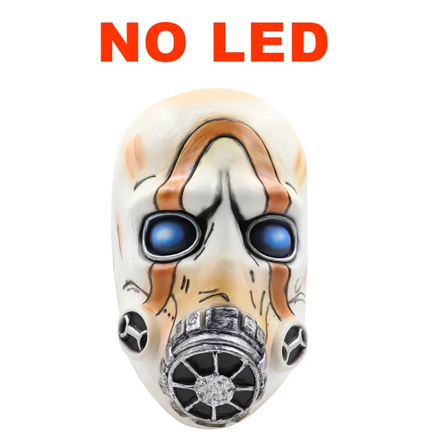 Игра Borderlands 3 Psycho»(«милый чудак» Косплэй маска ps4 маска латексная на все лицо глаза светодиодный свет для взрослых аксессуары для косплея - Цвет: no led